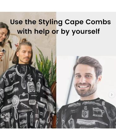 Volumizing Texture Powder Hair Styling Powder Hair Powder for Men Bundle with 2 pk Nishman Powder Hairstyling Wax P1 unibeauties Mens grooming Kit: Comb Set &Barber Styling Cape - Buy Online on GoSupps.com