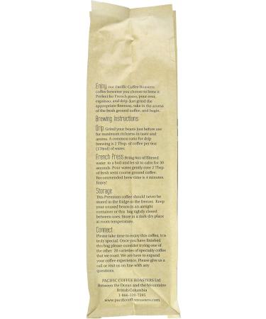 Pacific Coffee Roasters Chanchamayo Peru Organic Dark Roast Coffee 340g Fair Trade Organic Peru 340 g (Pack of 1) - Buy Online on GoSupps.com