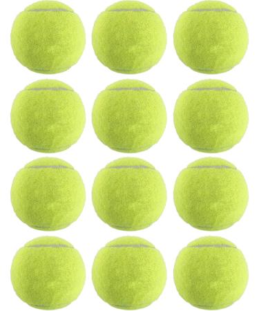 Magicorange 12 Pack Advanced Training Tennis Balls for Beginner Practice with Mesh Bag - Green - Buy Online on GoSupps.com