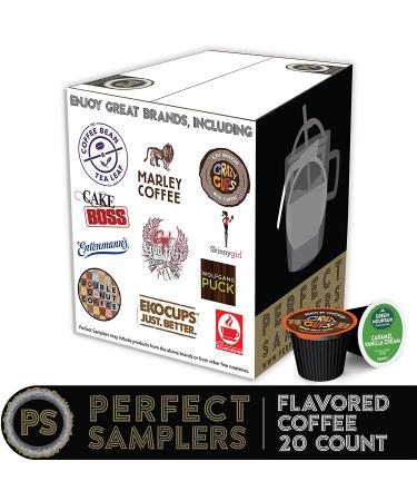 Flavored Coffee Pods Variety Pack - Hazelnut, Caramel & More - 20 Count - For Keurig K Cups Brewers - Perfect Samplers Single Serve & Flavored K Cup - Coffee Gift Set - Buy Online on GoSupps.com