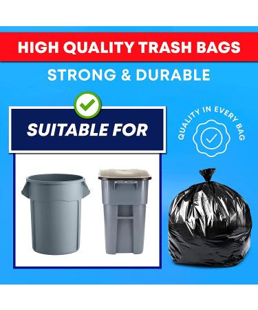 55 Gallon Trash Bags, Heavy Duty Outdoor Garbage Bags (50 Count