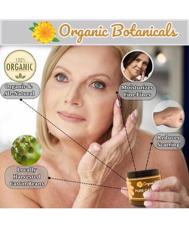 Pure Organic Castor Oil Salve - Unrefined Hexane-Free Moisturizer for Skin Body & Face - Infused with Shea Butter for Deep Hydration - Natural Care Cream - Acne & Fine Lines 2 oz 2 Ounce (Pack of 1) - Buy Online on GoSupps.com
