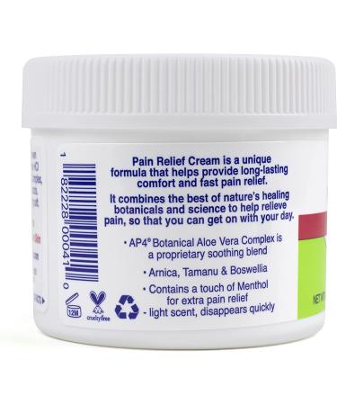 TriDerma Pain Relief Cream - 4 oz Jar - Relieves Aches, Muscle, Foot, Heal, Nerve Pain - Lidocaine & Menthol - Pack of 1 - Buy Online on GoSupps.com