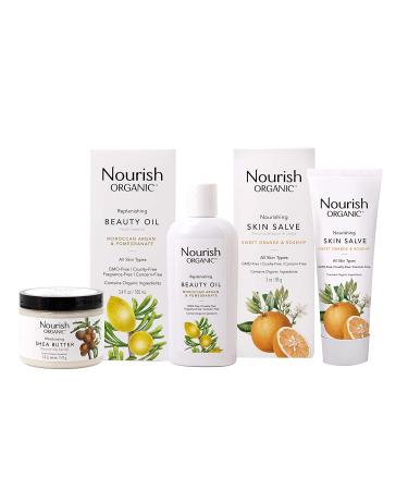 Nourish Organic Skin Salve â€“ Sweet Orange & Rosehip | GMO-Free, USDA Organic, Cruelty-Free (3oz) - Buy Online on GoSupps.com