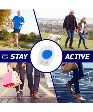 Neo G NeoThotics Heel Cushions | Relief for Achilles Tendonitis Heel Spurs & Plantar Fasciitis | Shock Absorption | Class 1 Medical Device - Size Medium 39-42 EUR - Buy Online on GoSupps.com