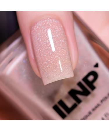 ILNP Birthday Suit - Cashmere Pink Holographic Nail Polish 12ml (0.4 Fl Oz) - Neutral Nude Vegan and Cruelty Free Formula - Buy Online on GoSupps.com