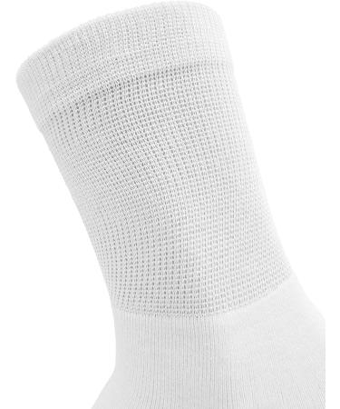 Bamboo Diabetic Socks 6 Pairs - Soft & Loose Fitting Unisex Bulk Pack - Large White - Buy Online on GoSupps.com