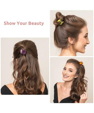 Lolalet 12 Pack Hair Claw Clips for Women Kids - Non-slip Small Hair Clamps - Mini Fashion Acrylic Barrettes - Assorted Bright Colors - Buy Online on GoSupps.com