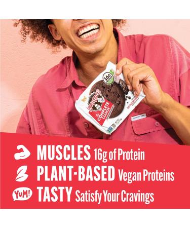 Lenny & Larry's The Complete Cookie Big Time Brownie Soft Baked 16g Plant Protein Vegan Non-GMO 4 Ounce Cookie - Big Time Brownie - Pack of 12 - Buy Online on GoSupps.com