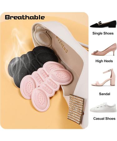 Women Heel Inserts - 6 Pairs Heel Protectors & Cushions for Loose Shoes - Prevent Heel Pain & Blisters - Black - Buy Online on GoSupps.com