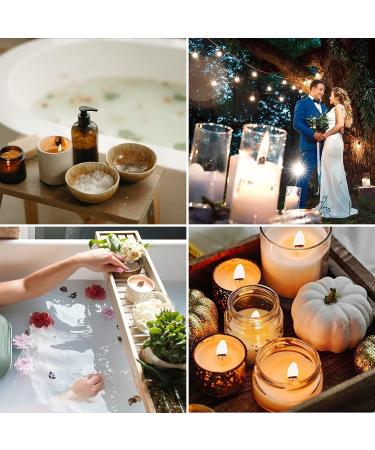 100 pcs Wooden Candle Wicks for Candle Making - 6 inch Crackling Wood Wicks with Metal Base Clips - 50 Sets - Buy Online on GoSupps.com