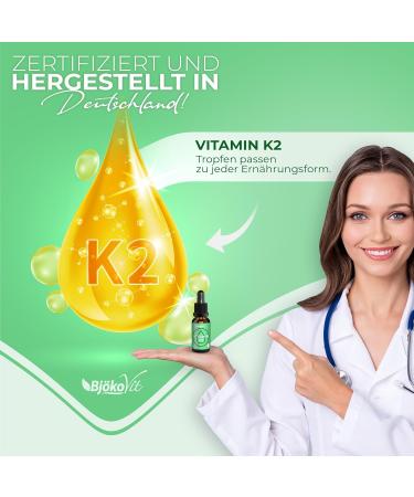 Bj kovit Vitamin K2 Vegan Drops - High Bioavailability MK-7 - 700 Drops with 100 g Natural K2 per Dose - International Shipping Available - Buy Online on GoSupps.com