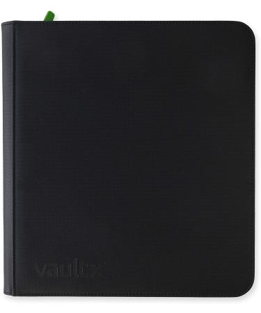 Vault X Premium Exo-Tec Zip Binder - 12 Pocket Trading Card Album - Black - Buy Online on GoSupps.com