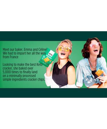 Keto Naturals - Almond Crackers Rosemary & Garlic Gluten free 8 Count of 64g Rosemary & Garlic 64 g (Pack of 8) - Buy Online on GoSupps.com