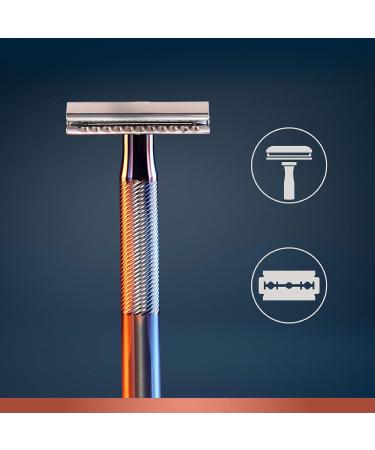 Buy King C. Gillette Double Edge Safety Razor Blades - Platinum-Coated Stainless Steel 10 Blades (Pack of 2) | International Shipping - Buy Online on GoSupps.com