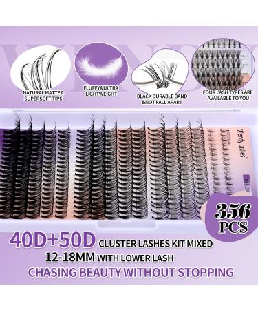 DIY Lash Extension Kit - Multi-Type Lash Clusters & Bottom Lashes | 20/30/40/50D 12-18mm | Complete Volume Lashes Set with Bond Seal & Applicator - Buy Online on GoSupps.com