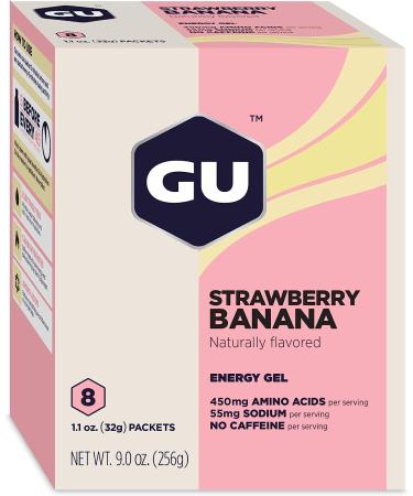 GU Energy Original Sports Nutrition Gel - Strawberry Banana (8-Count) - Buy Online on GoSupps.com