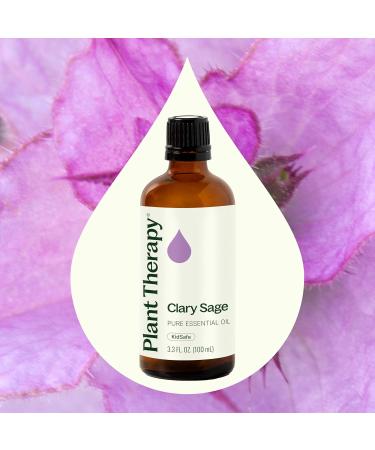 Plant Therapy Clary Sage Essential Oil 100% Pure Undiluted Natural Aromatherapy Great for DIY Skin Care 100 mL (3.33 oz) - Buy Online on GoSupps.com