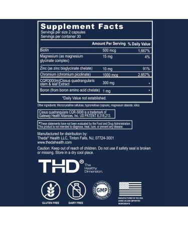 THEDA GLP-1 Supplement Weight Loss for Women and Men - Clinically Studied Metabolism Booster Expert Formulated and Patented to Support GLP1 Production Naturally (30 Day Supply 60 Capsules) - Buy Online on GoSupps.com