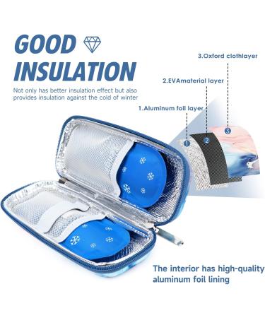 Youshares Insulin Cooling Bag - TSA Portable EVA Pack for Insulin Pen & Diabetes Accessories | Travel-Friendly Diabetics Bag with 2 Nylon Cooling Packs - Buy Online on GoSupps.com