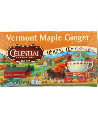 Celestial Seasonings Vermont Maple Ginger Tea, Single Box