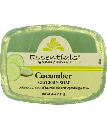 Clearly Natural Glycerin Bar Soap Cucumber 4 Ounce