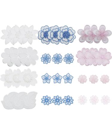 Yayatty 36 Pcs Lace Flowers Embroidery Applique Set - Ideal for Wedding Dress Sewing Craft DIY - Iron On Rose Leaf Organza Patches - Buy Online on GoSupps.com