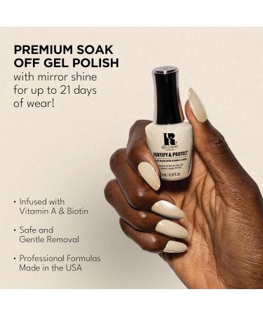 Red Carpet Manicure Fortify & Protect Pearl Shimmer Gel Polish for Strong Healthy Nails - Infused with Vitamin A & Biotin - (Less Is More) Led Nail Gel Color 0.3 Fl Oz - Buy Online on GoSupps.com