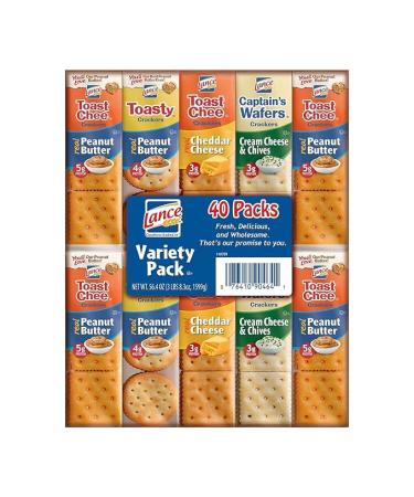 Lance Sandwich Cracker Variety Pack 40 Count
