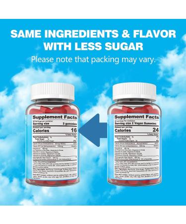 Mag-8 Magnesium Gummies 400mg with Ashwagandha Extract | Supports Calm, Zzz, Mood, Muscle Cramp | Vegan - 120 Cts - Buy Online on GoSupps.com