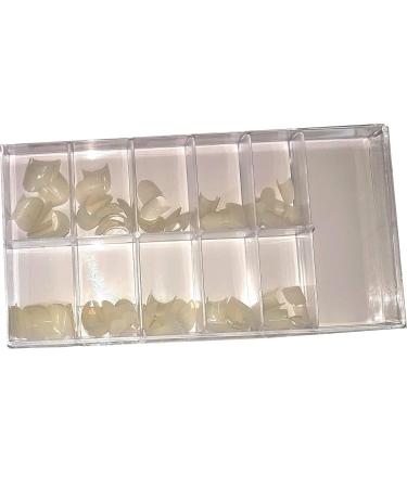 100 Round Natural Colored Nail Tips - Premium Artificial Fingernails in Convenient Tip Box | International Shipping Available - Buy Online on GoSupps.com