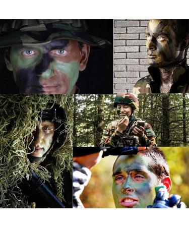  Rostblant 3-Piece Kit: Camouflage Face Stick Chameleon Cream Chameleon Camouflage Military Camouflage Makeup Pen Body Camouflage Black Brown Green - Buy Online on GoSupps.com