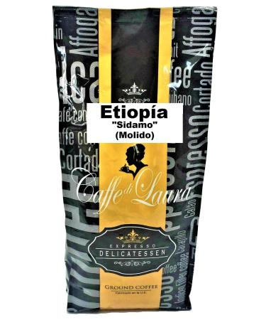 Caffe di Laura Gourmet Selection Coffee "Caffe di Laura" Ethiopia " Sidame " Grain or ground. Presentation in tin or bag (Ethiopia "Sidamo" MOULD in bag 3 x 1 kg)