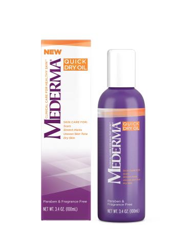 Mederma Skin Care Quick Dry Oil for Stretch Marks  3.4 Oz 3.38 Fl Oz (Pack of 1)