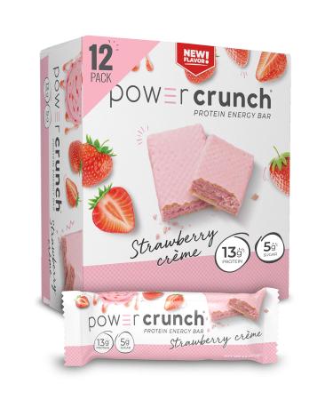 BNRG Power Crunch Protein Energy Bar Strawberry Creme 12 Bars 1.4 oz (40 g) Each