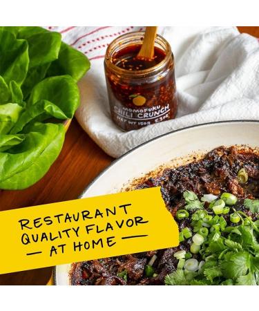 Momofuku Chili Crunch by David Chang 5.3 oz (Pack of 2) Gourmet Spicy Chili Crisp with Crunchy Shallots and Garlic Spicy Chili Oil for Cooking as Sauce or Topping - Buy Online on GoSupps.com