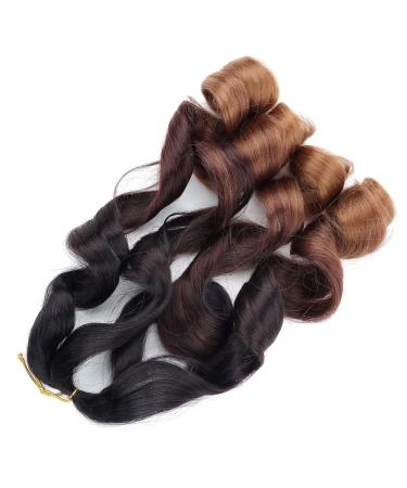 LMZIM 22 French Curl Bouncy Braiding Hair 9 Pack | Pre-Stretched Synthetic Extensions | Wavy Ends | 1b/33/30 - Buy Online on GoSupps.com