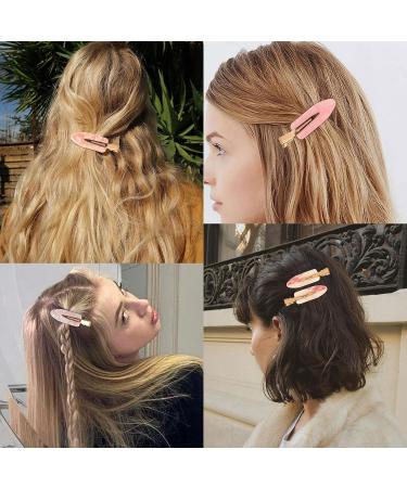 Magicsky 10PCS No Bend Hair Clips for Styling - Pink Opal Acrylic Resin Flat Clips - No Crease Curl Small Pins - Bang Seamless Barrette Tool for Makeup-Hairstyle - Women Girls Accessories - Buy Online on GoSupps.com