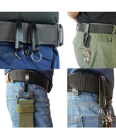 SdTacDuGe Metal Key Ring Holder - Quick Hook System for 2.25 Wide Belts - Tactical Key Holder with Detachable Key Ring - 2 Pack - Buy Online on GoSupps.com