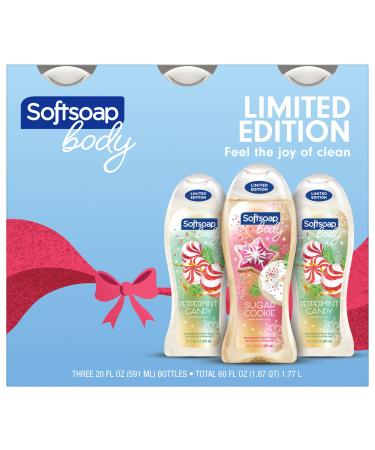 Softsoap Holiday Body Wash Gift Set Limited Edition 3 Pack Holiday Body Wash Gift Set Limited Edition 3 Pack (Peppermint Candy Sugar Cookie)