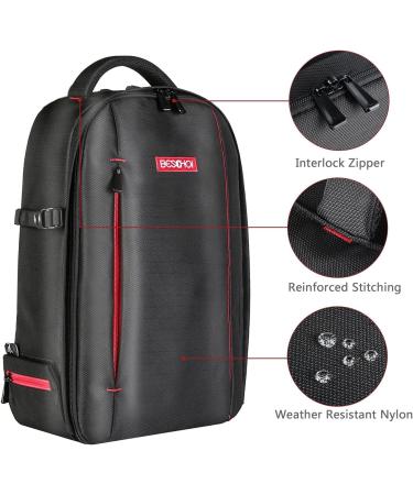 Beschoi Waterproof Camera Backpack with Laptop Compartment - Black (L) 17.3 x 11 x 5.5 - Buy Online on GoSupps.com