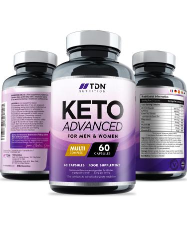 Keto Diet Pills for Men & Women - 1 Month Supply - Vitamins and Minerals - Formulated in The UK - Vegan - Contributes to Fatty Acid & Carb Metabolism