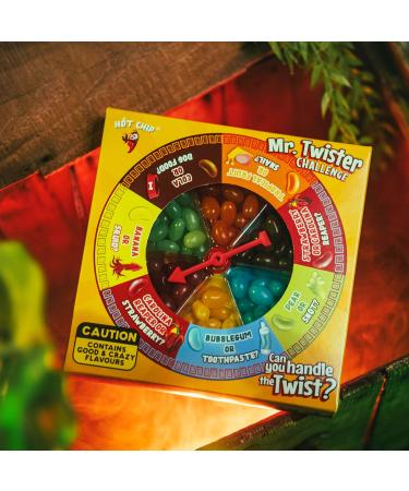  HOT CHIP Hot-Chip Challenge crisps 2.5g purple edition and Mr Twister Jelly Beans 120g - Buy Online on GoSupps.com