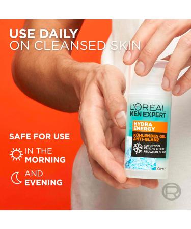 Men Expert Hydra Energetic moisturizing treatment 50 ml - Buy Online on GoSupps.com