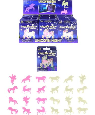 3D Glow in The Dark Unicorn Wall Decals - Nursery Kids Bedroom Decor Sticker Set (24 Unicorns) - Buy Online on GoSupps.com