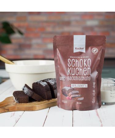 Xucker Sugar-Free Chocolate Cake & Muffin Baking Mix - Birch Sugar Sweetened Brownie Mix for Healthy Baking - Buy Online on GoSupps.com