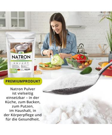 EWL Natural Natron Powder Baking Soda 2350g - High-Purity German Food Quality | Extra XXL Advantage Pack - Buy Online on GoSupps.com