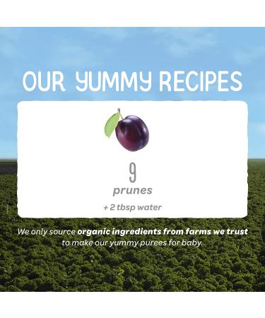 Happy Baby Organics Clearly Crafted Stage 1 Prunes Baby Food - 3.5 oz Pouch (Pack of 8) - Buy Online on GoSupps.com