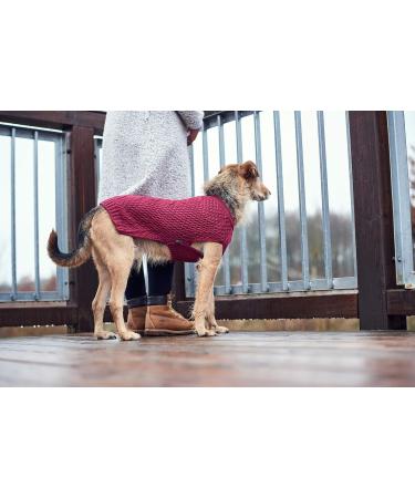 HUNTER Malm Burgundy Dog Sweater 45 - Stylish & Warm Pet Apparel for All Seasons - Buy Online on GoSupps.com