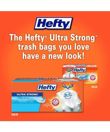 Hefty Clean Burst Scent Tall Kitchen Trash Bags - 13 Gallon (40 Count) - Buy Online on GoSupps.com